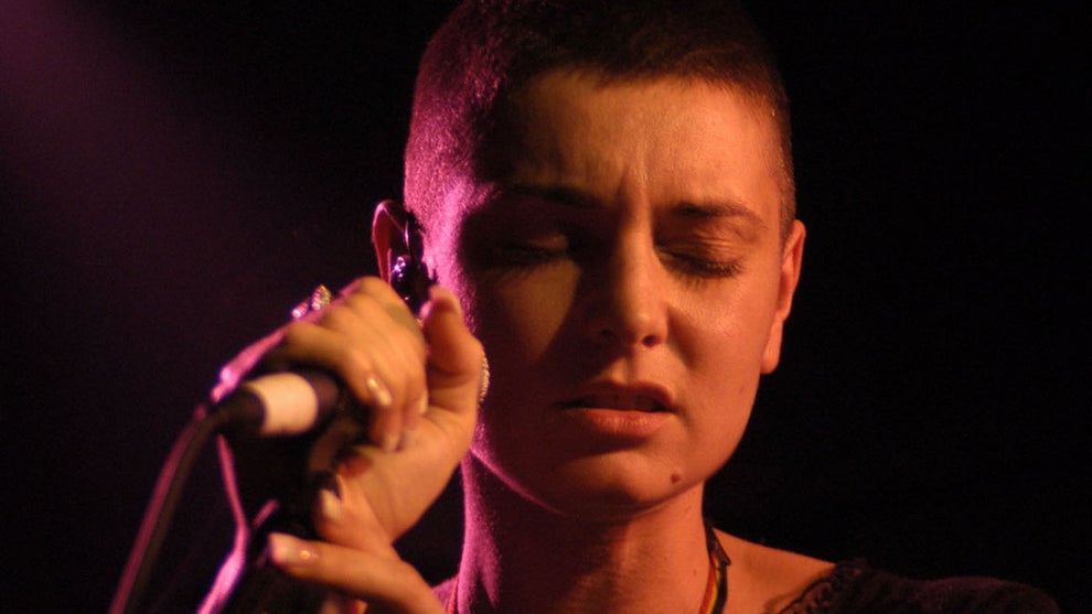Sinead O'Connor sings at a concert in aid of the Chernobyl Children's Project in 2003