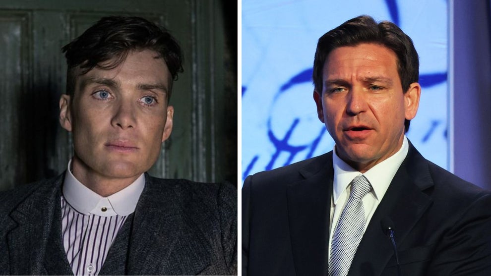 "Peaky Blinders," Ron DeSantis (Photo credit: BBC, Getty Images)