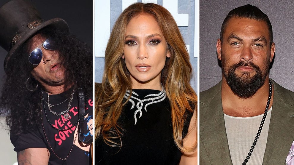 Slash, Jennifer Lopez and Jason Momoa (Photo credit: Getty Images)