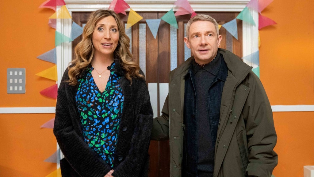Daisy Haggard and Martin Freeman in Breeders (Photo Credit: FX)