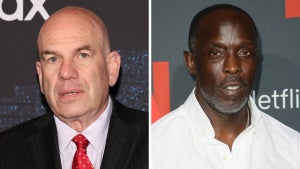Side by side of David Simon and Michael K Williams (Photo Credit: Getty Collection)