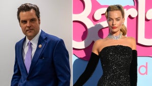 Congressman Matt Gaetz, Margot Robbie at the "Barbie" Premiere