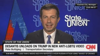 Pete Buttigieg Slams Ron DeSantis’ Anti-LGBTQ Ad: ‘Trying to Prove Your Manhood’ With ‘Oiled Up, Shirtless Bodybuilders’ (Video)