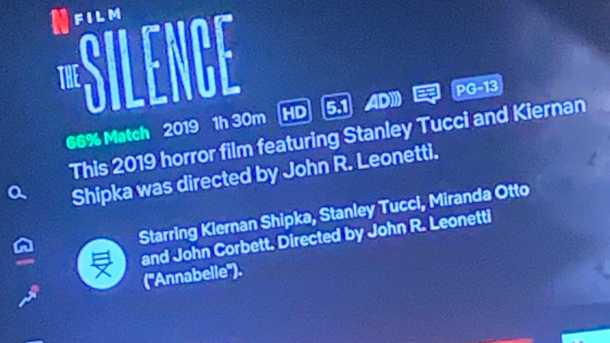 the silence film blurb netflix