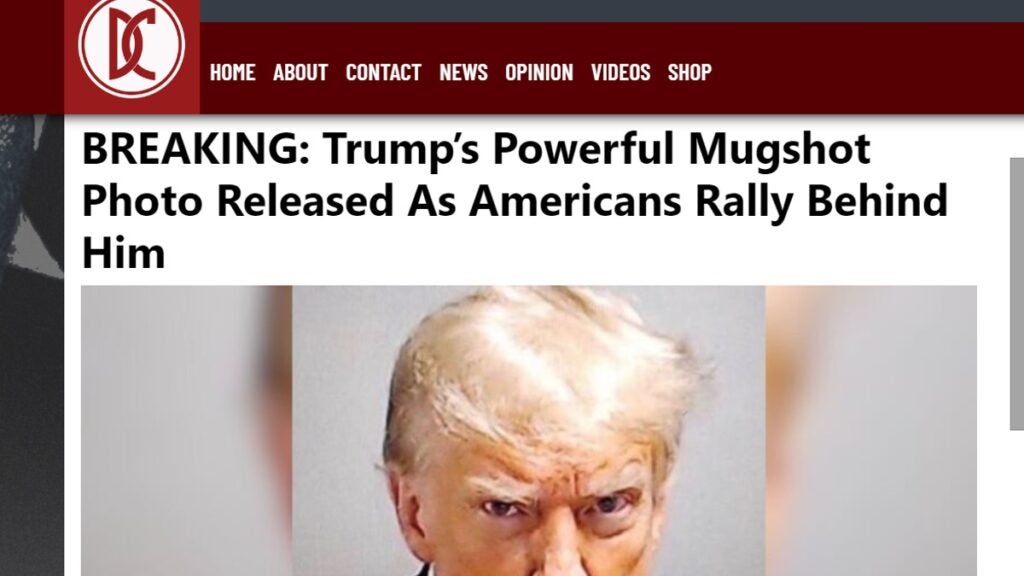 DC Examiner calls Trump mugshot 'powerful'