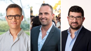 Olivier Dumont, Zev Foreman and Gabriel Marano of Hasbro