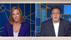 Bush Attorney General Alberto Gonzales with Jen Psaki on MSNBC
