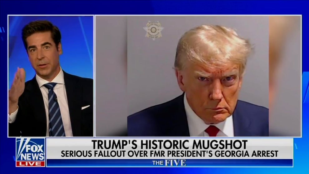 Jesse Watters thinks Trump looked 'good' and 'hard' in mugshot