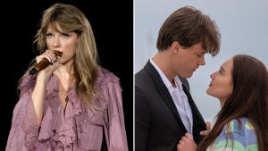 Taylor Swift and Chris Briney and Lola Tung from "The Summer I Turned Pretty" (Getty Images/Prime Video)