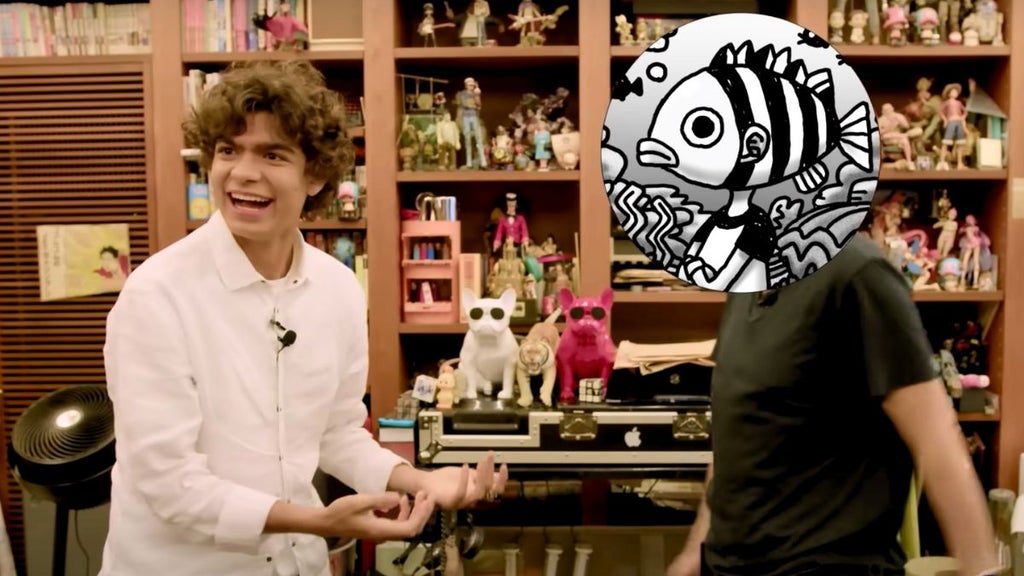 Iñaki Godoy meets "One Piece" creator Eiichiro Oda (Netflix)