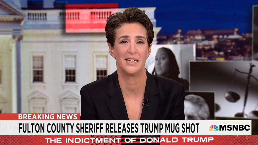 Rachel Maddow on MSNBC After Trump's Georgia Mugshot