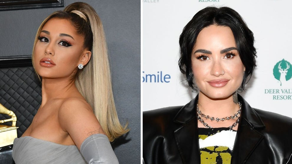 Ariana Grande and Demi Lovato (Photo credit: Getty Images)
