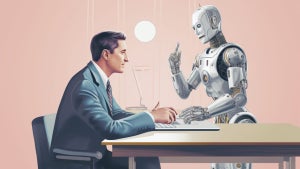A robot assisting a human