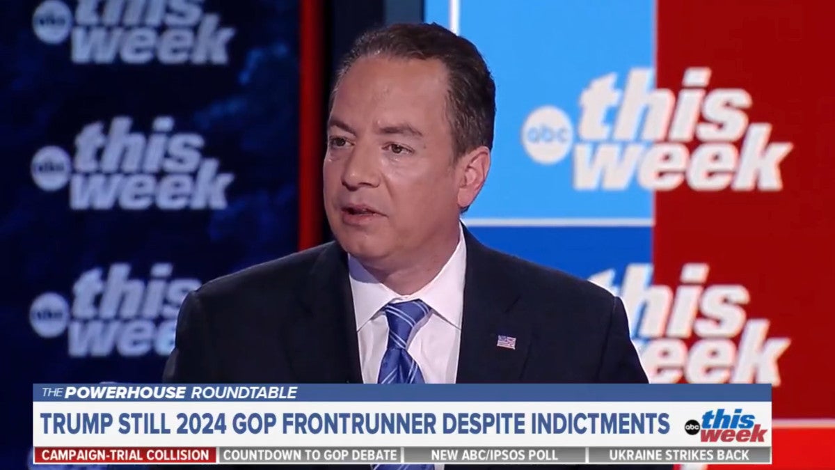 Reince Priebus Says GOP Leaders Don’t Contradict Trump Because ‘They Would All Lose’: ‘It’s a Market-Based Political System’ (Video) thumbnail