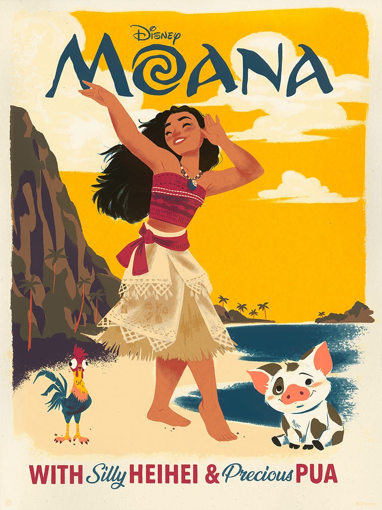 Moana Screenprint