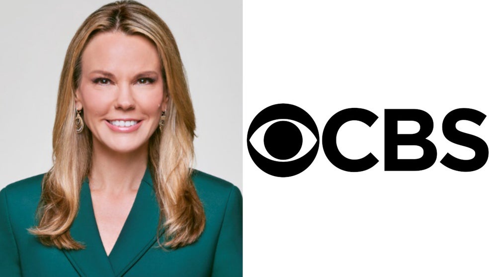Wendy McMahon and the CBS Logo (Credit: Getty Images/CBS)