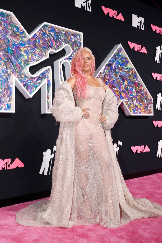 Karol G, 2023 mtv vmas red carpet