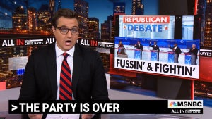 Chris Hayes Dismisses Trump's GOP Competition