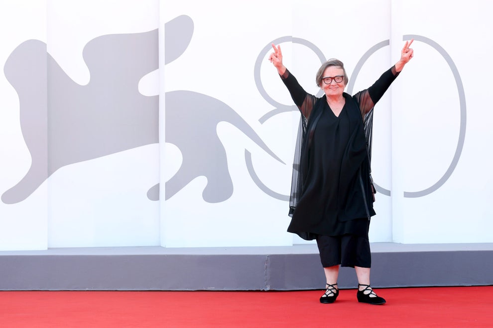 VENICE, ITALY - SEPTEMBER 05: Agnieszka Holland attends a red carpet for the movie "Zielona Granica (Green Border)" at the 80th Venice International Film Festival on September 05, 2023 in Venice, Italy.