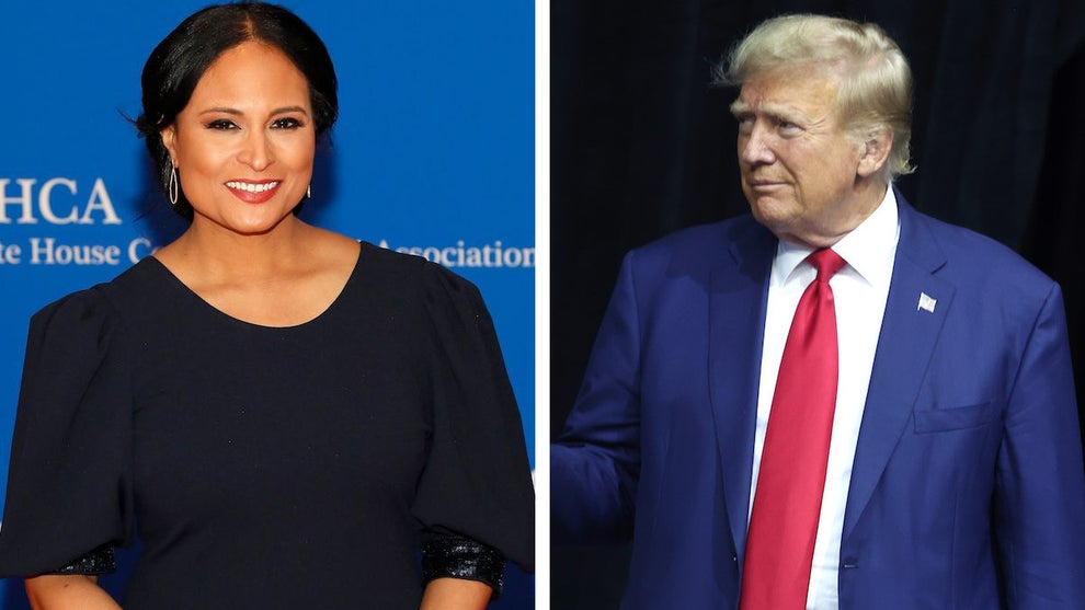 Meet the Press host Kristen Welker and former President Donald Trump