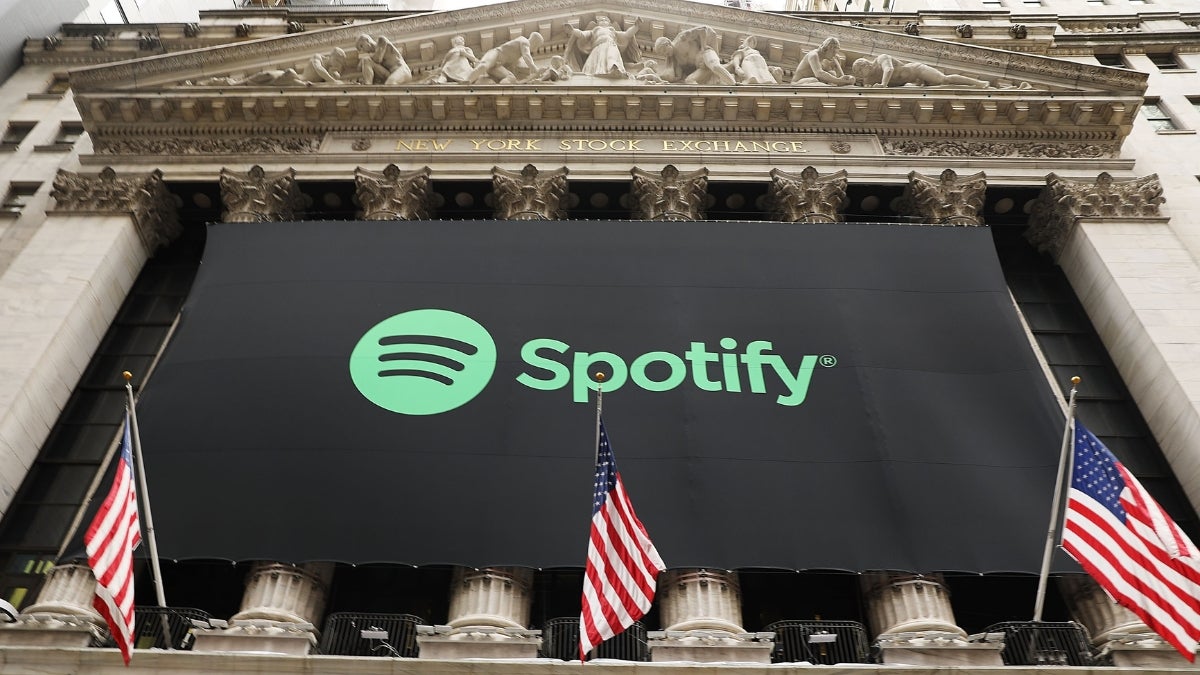 Spotify Shares Jump 8% As Streamer Swings to Q1 Profit