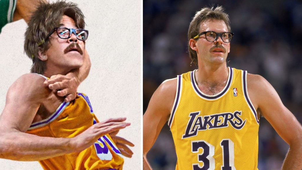 Joel Allen is Kurt Rambis (Photo credit: HBO, Getty Images)