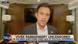 Piers Morgan Marvels When Vivek Ramaswamy Says ‘With a Straight Face’ That He Wants Trump as an ‘Advisor’ (Video)