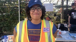 WGA Members Say the ‘Mood Is Solidarity’ as Talks With Studios Continue (Video)
