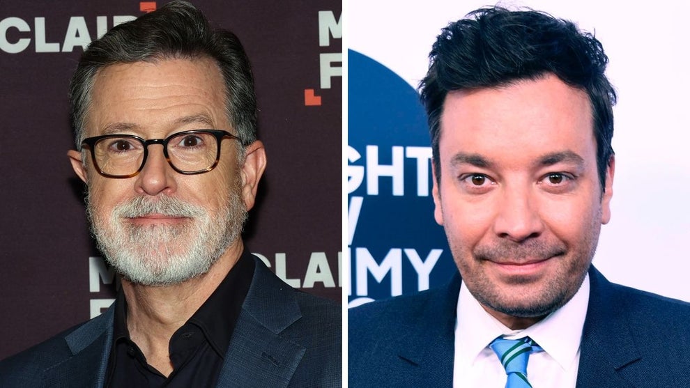 Stephen Colbert and Jimmy Fallon