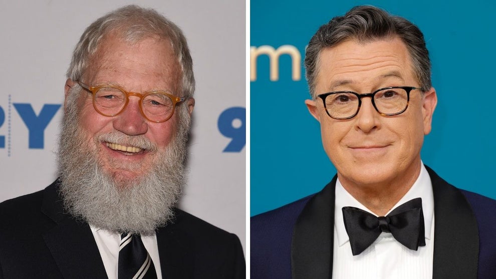David Letterman and Stephen Colbert