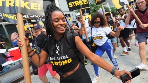 Sheryl Lee Ralph on the SAG-AFTRA picket line in New York
