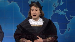 Bowen Yang as Christopher Columbus on "SNL