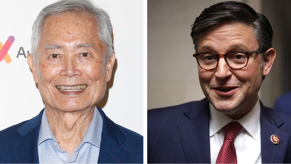 George Takei and Mike Johnson