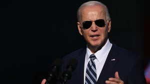 Joe Biden speaks at Tioga Marine Terminal on Oct. 13 in Philadelphia