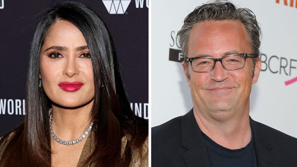 Salma Hayek, Matthew Perry (Photo credit: Getty Images)
