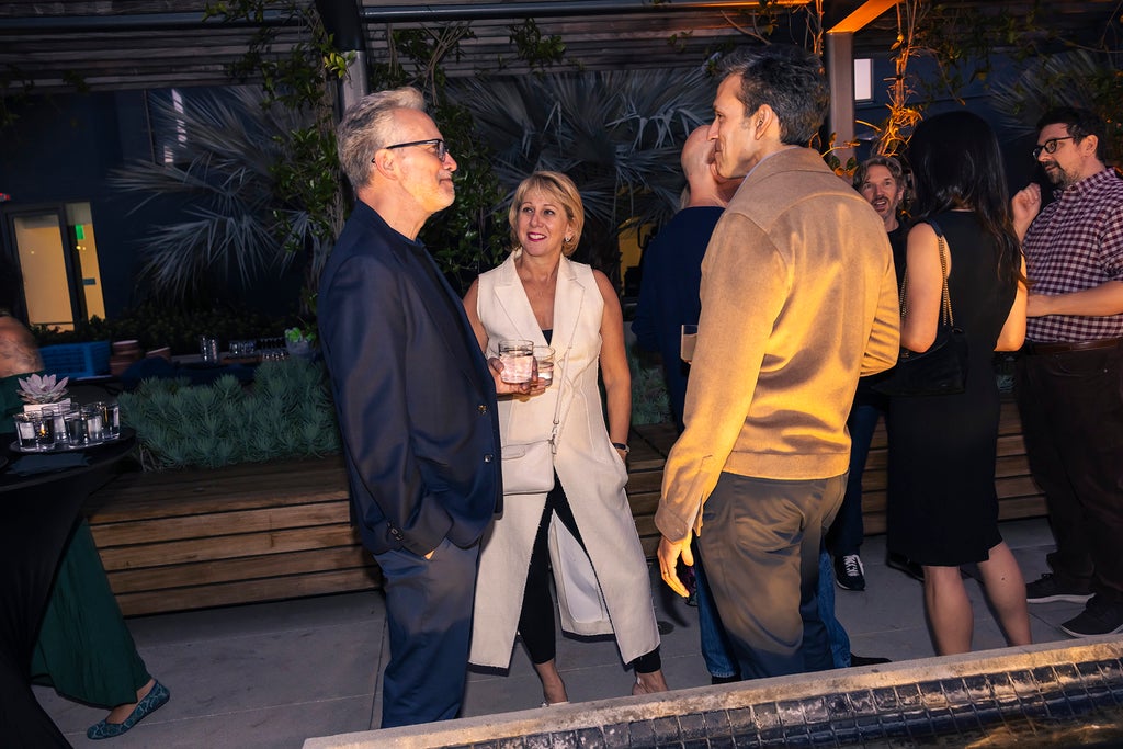 Edward Menicheschi, Sharon Waxman, Ravi Ahuja, TheGrill Dinner