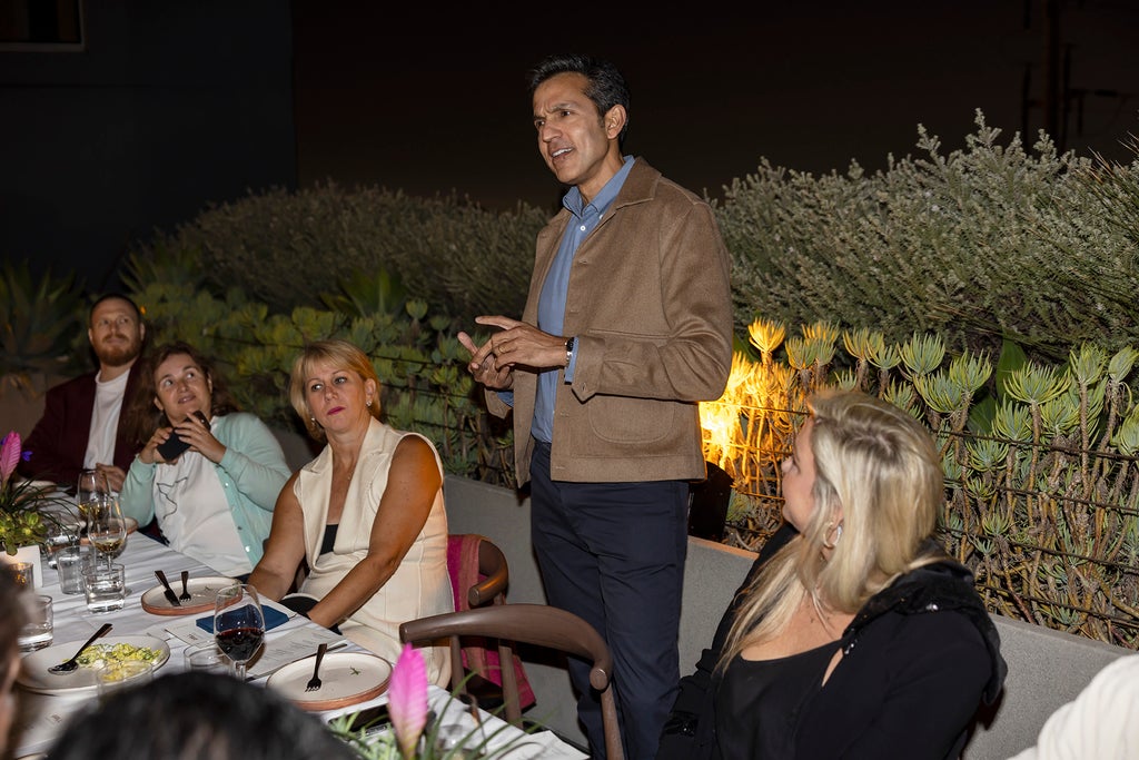 Sharan Waxman, Ravi Ahuja, TheGrill Dinner