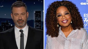 Jimmy Kimmel and Oprah Winfrey