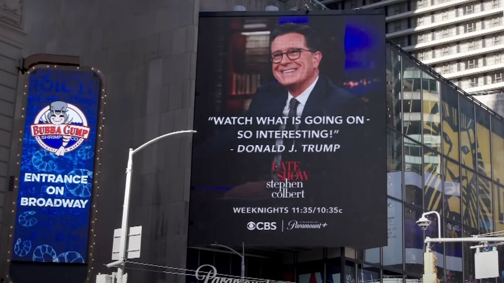 Billboard of "The Late Show"