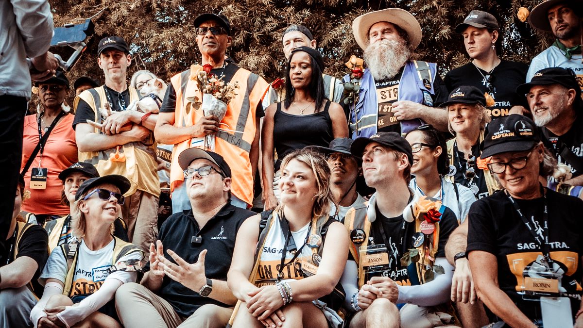Strike Captains SAG-AFTRA rally