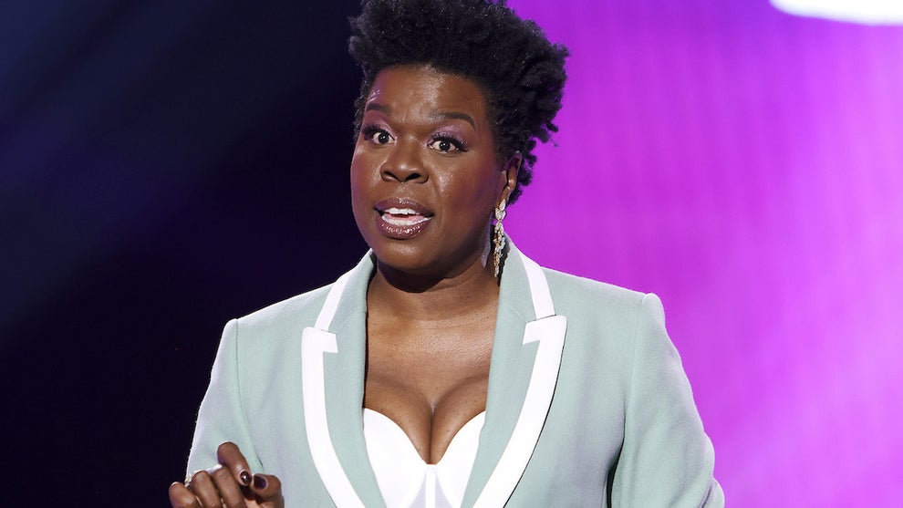 Leslie Jones speaks during 2021 Essence Black Women in Hollywood Awards in Los Angeles