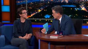 Rachel Maddow on Trump and Democrats while talking to Colbert
