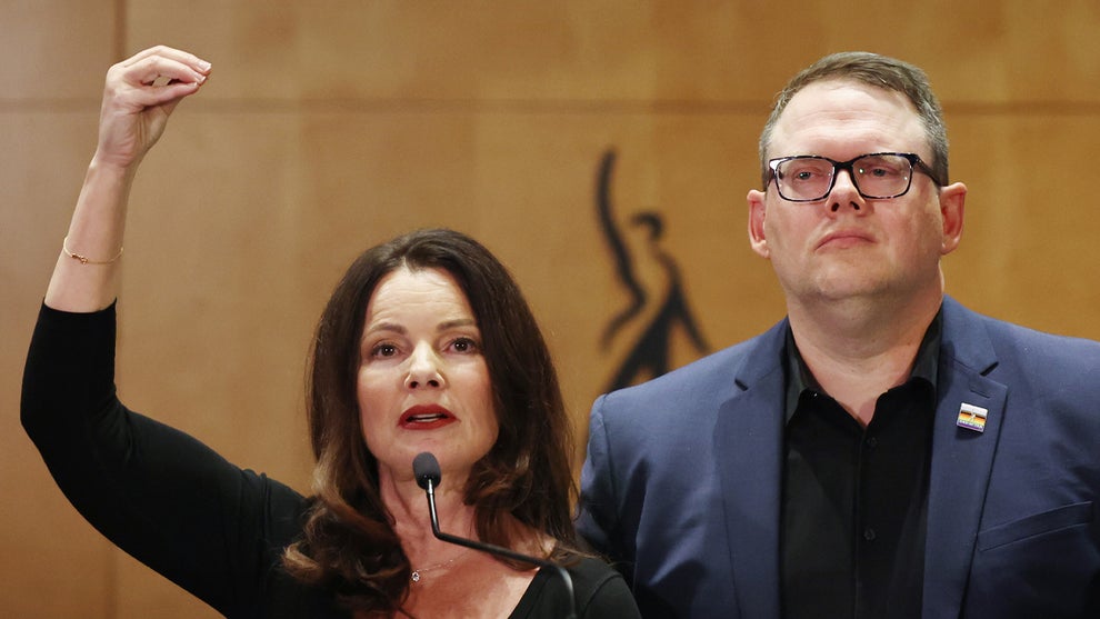 SAG-AFTRA President Fran Drescher and National Executive Director Duncan Crabtree-Ireland