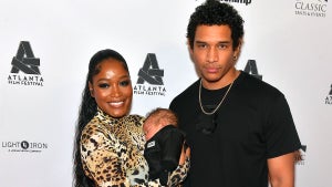 Keke Palmer with son Leo Jackson and partner Darius Jackson