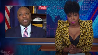 Leslie Jones Calls GOP Dropout Tim Scott a ‘Milk Dud-Looking Motherf–ker’ in Guest Host ‘Daily Show’ Return (Video)