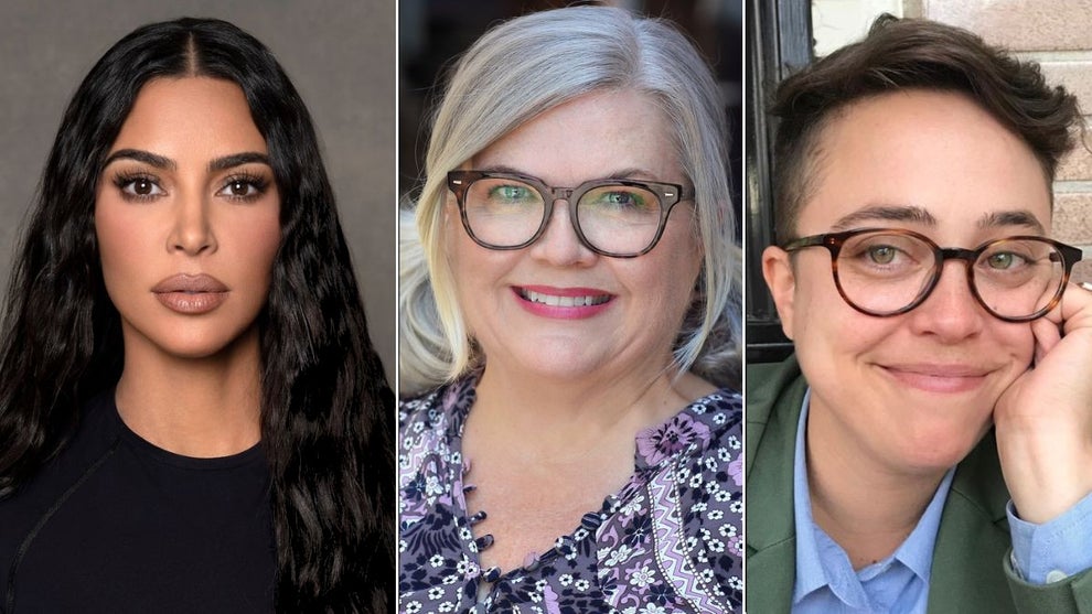 Headshots of three women. The one on the left has medium-toned skin, the one in the middle has light-toned skin, and the one on hte right has light-medium-toned skin. The one on the left has black hair, in the middle is blonde, on the right has short tight brown hair.