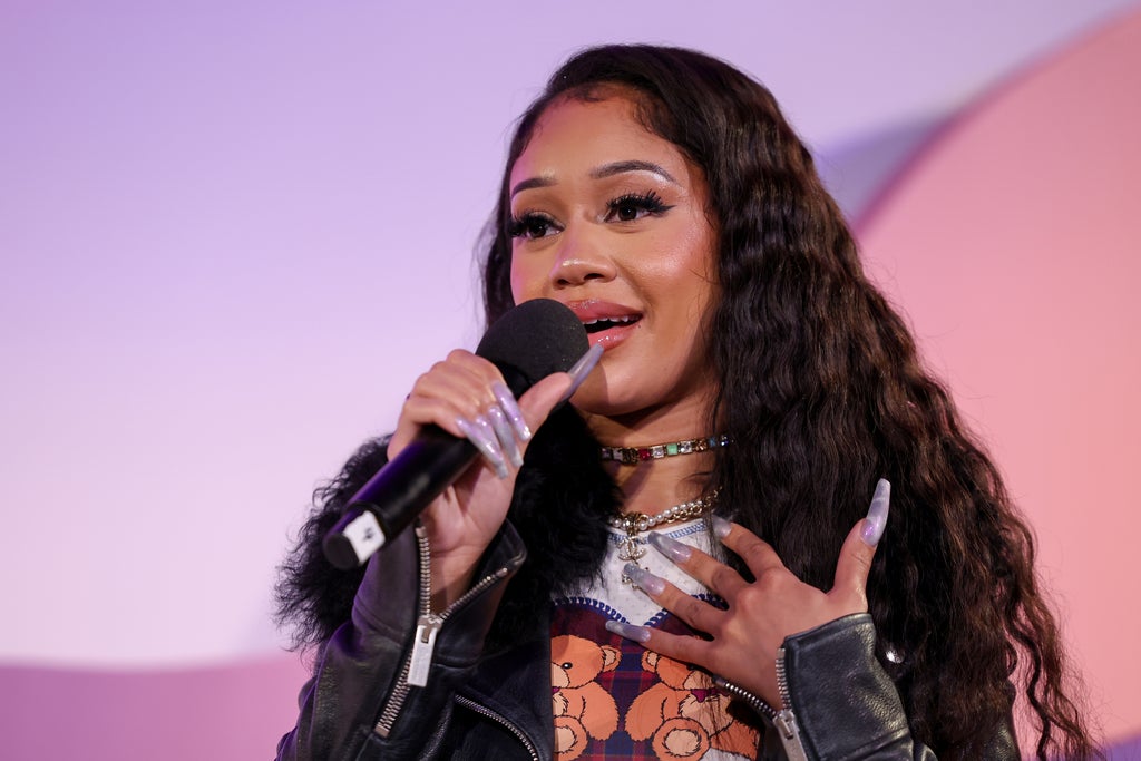 Saweetie at The Wrap's Power Women Summit, Maybourne Hotel, Beverly Hills, California on Dec 5, 2023.