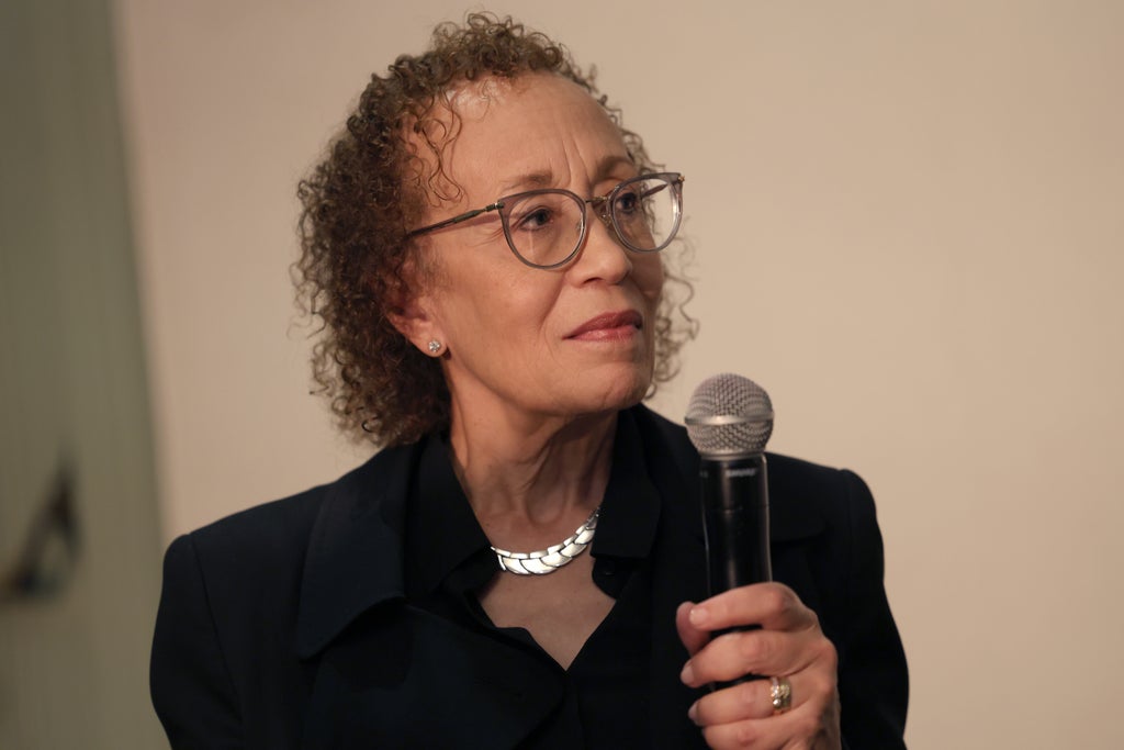Diane Haithman at The Wrap's Power Women Summit, Maybourne Hotel, Beverly Hills, California on Dec 5, 2023.