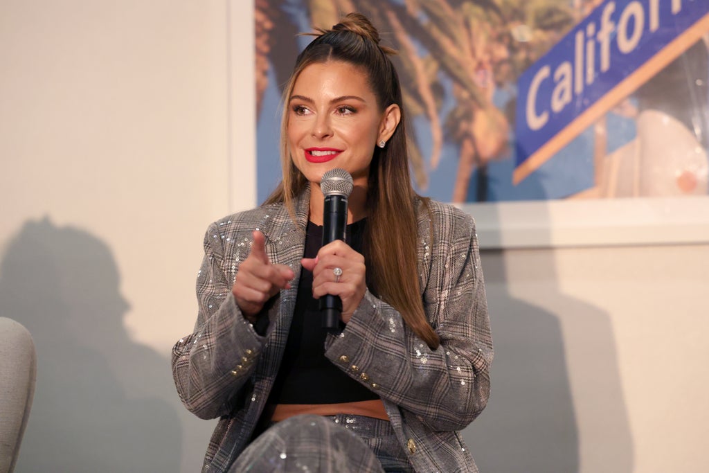 Maria Menounos at The Wrap's Power Women Summit, Maybourne Hotel, Beverly Hills, California on Dec 5, 2023.