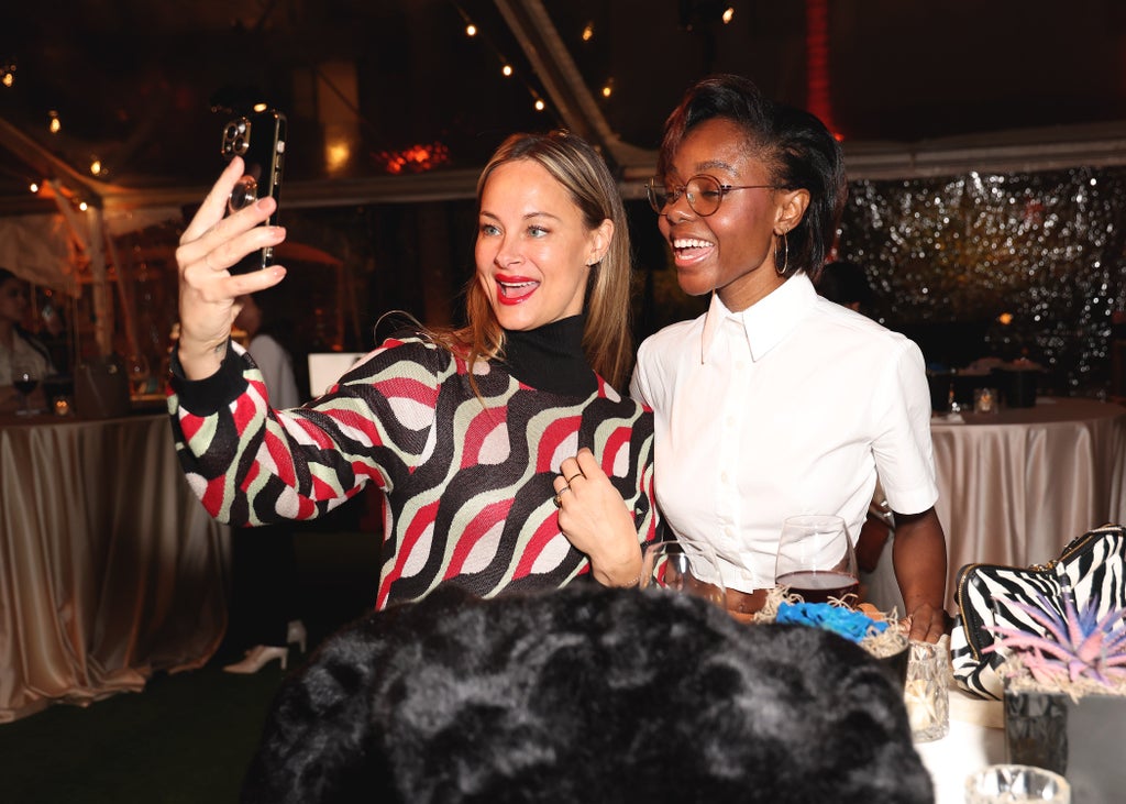Ashleigh Murray and Guest at The Wrap's Power Women Summit, Maybourne Hotel, Beverly Hills, California on Dec 5, 2023.